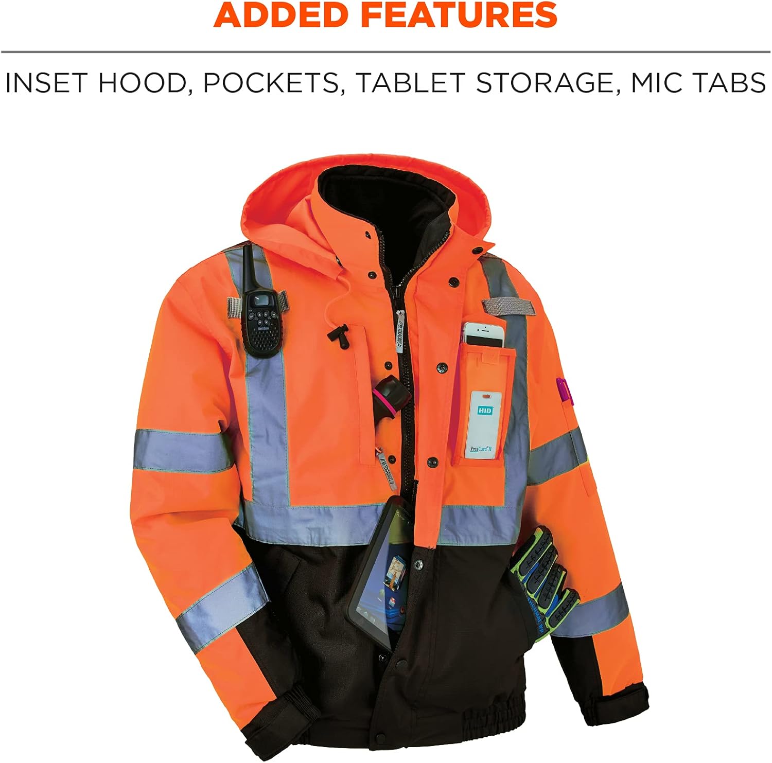 Ergodyne GloWear 8381 Type-R Class 3 Performance 3-In-1 Bomber Jacket