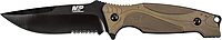 Smith & Wesson M&P M2.0 9in S.S. Full Tang Thin Fixed Blade Knife with 4in Drop Point Blade and Rubber FDE Handle
