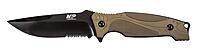 Smith & Wesson M&P M2.0 9in S.S. Full Tang Thin Fixed Blade Knife with 4in Drop Point Blade and Rubber FDE Handle