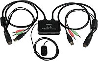 StarTech.com 2-Port USB Cable KVM Switch with Remote Switch
