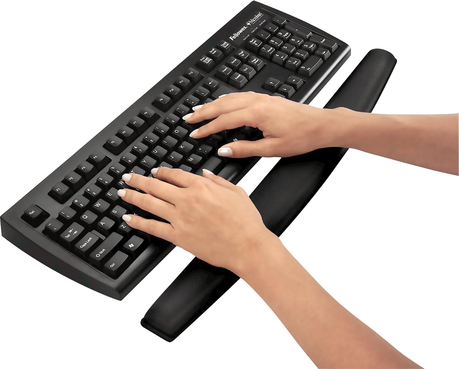 Fellowes Memory Foam Keyboard Wrist Rest - Black (9178201)
