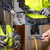 Klein Tools D213-8NE Pliers, 8-Inch Side Cutters, High Leverage Lineman's Pliers Cut Copper, Aluminum and other Soft Metals