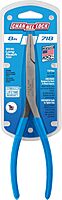 Channellock 8-Inch Long Reach Pliers, High Carbon Drop Forged, Blue Comfort Grips