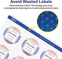 AVERY Round Labels with Sure Feed Technology, 2\" Diameter