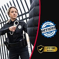 ASP Sentry Handcuffs, Professional Grade with Stainless Steel Frames, Forged Steel Bows, Dual-Sided Keyways, and Double Lock Slots for Tactical Gear and Equipment Chain