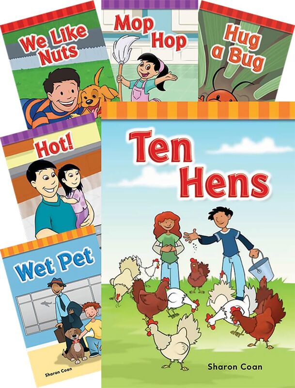 Teacher Created Materials Short E, O, U Rimes Book Set, Pre-K - Grade 1