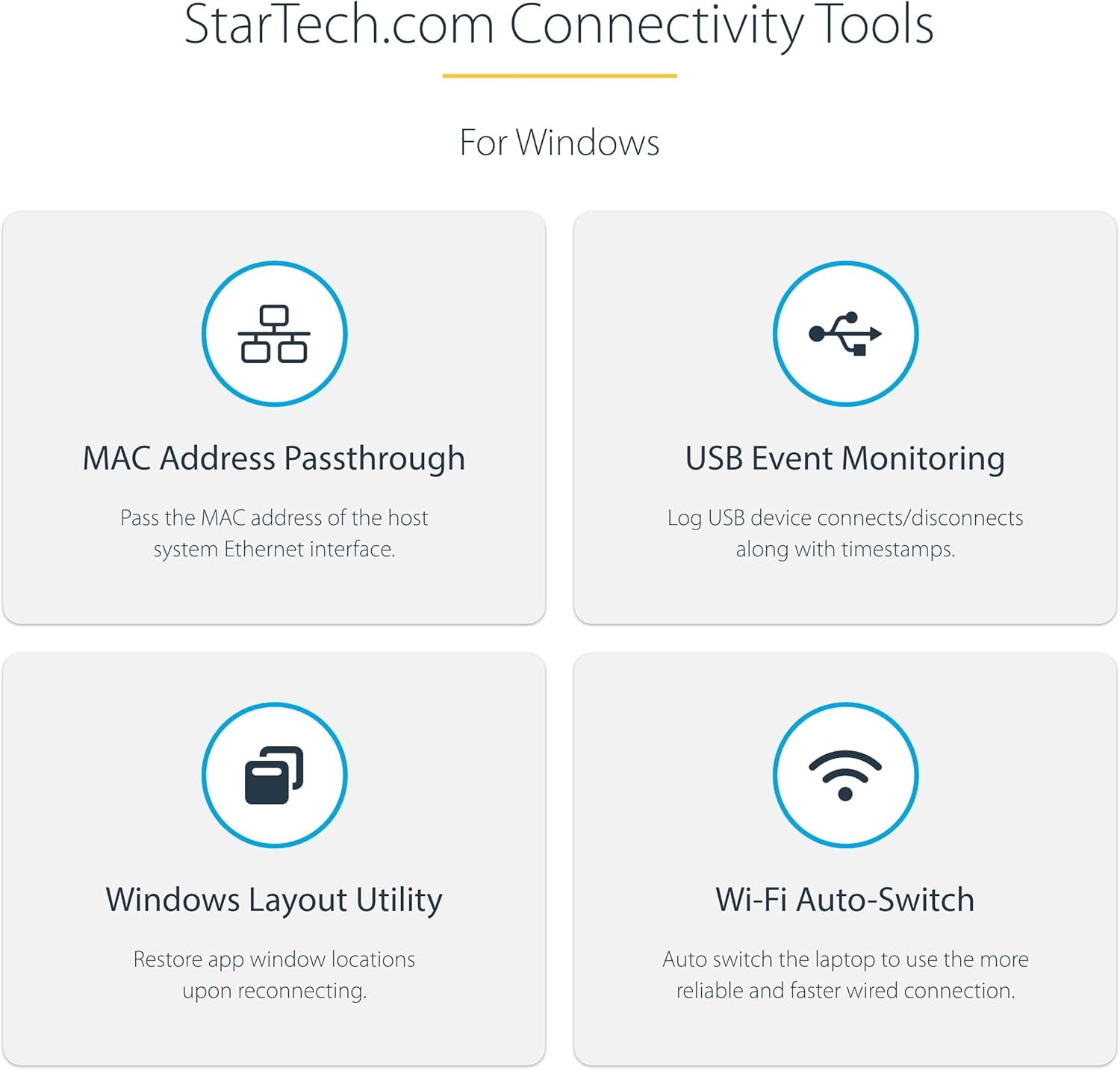 StarTech.com USB-C Docking Station Multiport Adapter with 4K60, 10Gbps USB Hub, 100W PD, Gigabit Ethernet
