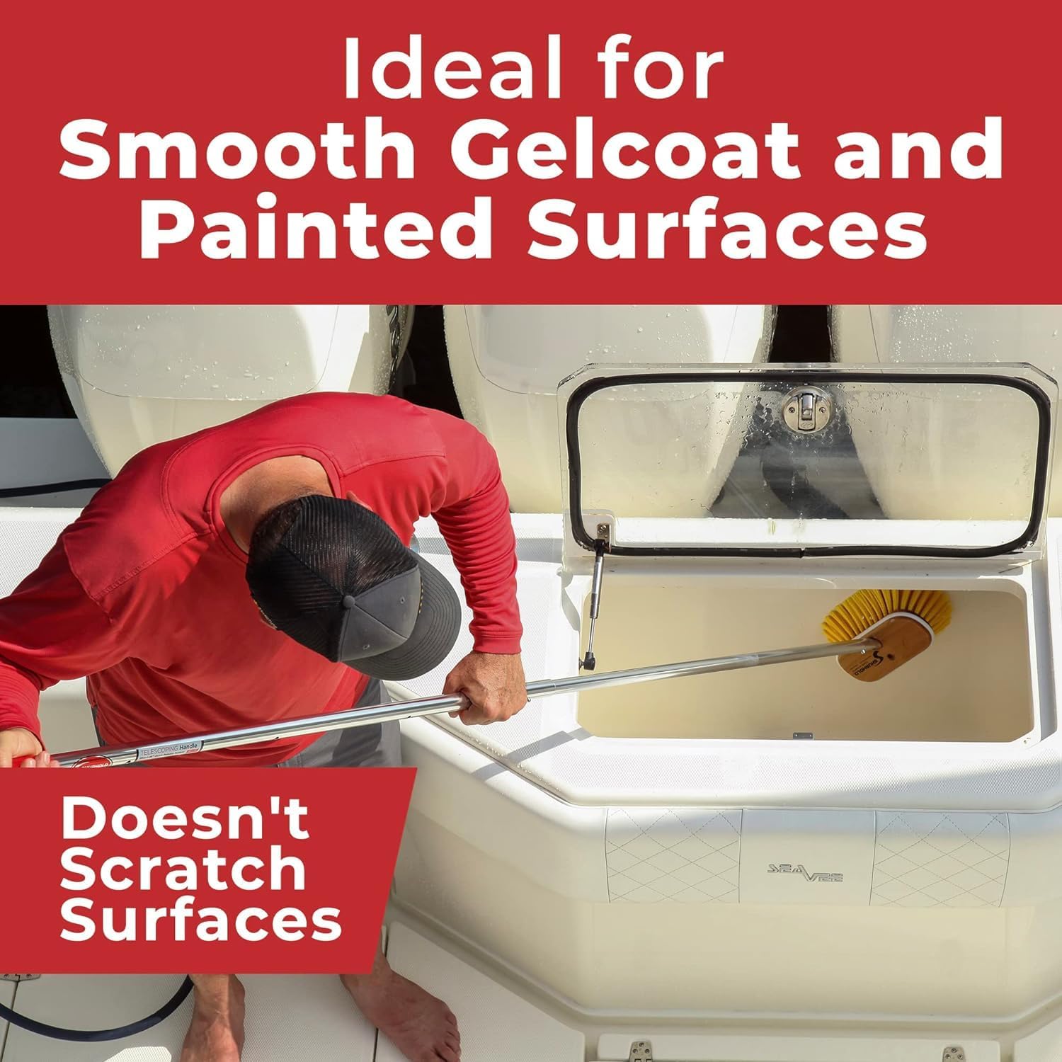 SHURHOLD 6" Deck Brush (Shur-Lok Flared Angled Head)