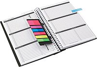 2025-2026 Office Depot® Brand Stellar Academic Weekly/Monthly Planner, 5-1/2" x 8-1/2", Black, July To June
