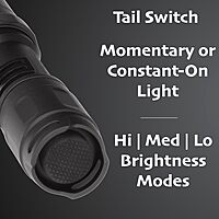 Nightstick MT-210 Mini-TAC PRO Metal Multi-Function LED Flashlight-1 AA, 4-Inch, Black