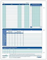 ComplyRight 2025-2026 Fiscal Attendance Calendar, 8 1/2in x 11in, Pack Of 50