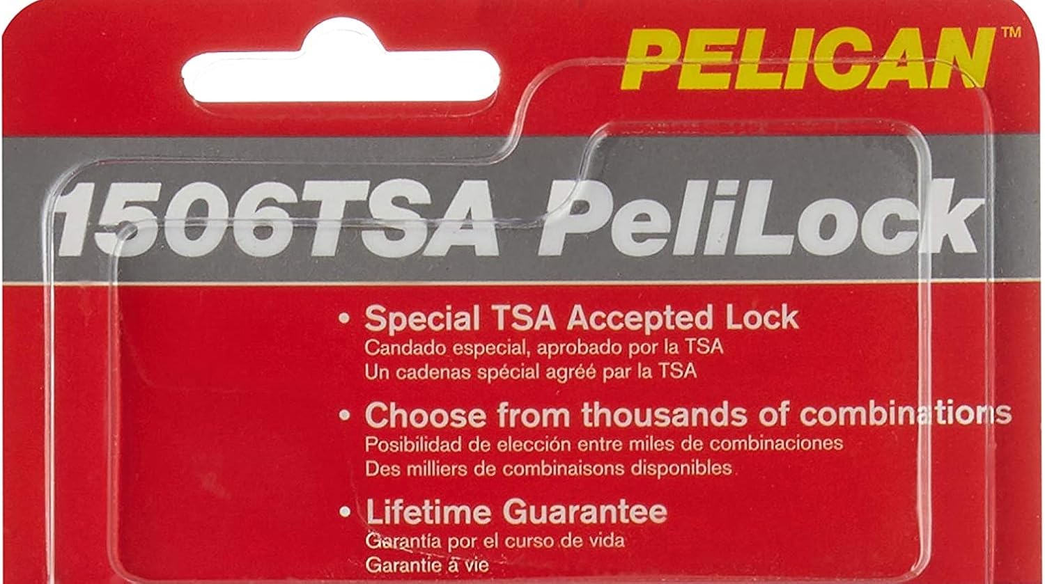 Pelican 1500-518-000 1506 TSA Lock, Gray (Pack of 3) 1 Count (Pack of 3)