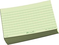 Rite in the Rain Weatherproof Index Cards, 3" x 5", Universal Pattern, Green (No. 991)