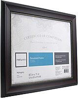Realspace™ Photo/Document Frame, Harrison, 8-1/2" x 11", Mahogany