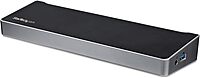 StarTech.com Triple Monitor USB 3.0 Docking Station, 2x 4K DisplayPort & HDMI, USB Type A Universal Laptop Dock, Windows/Mac, TAA