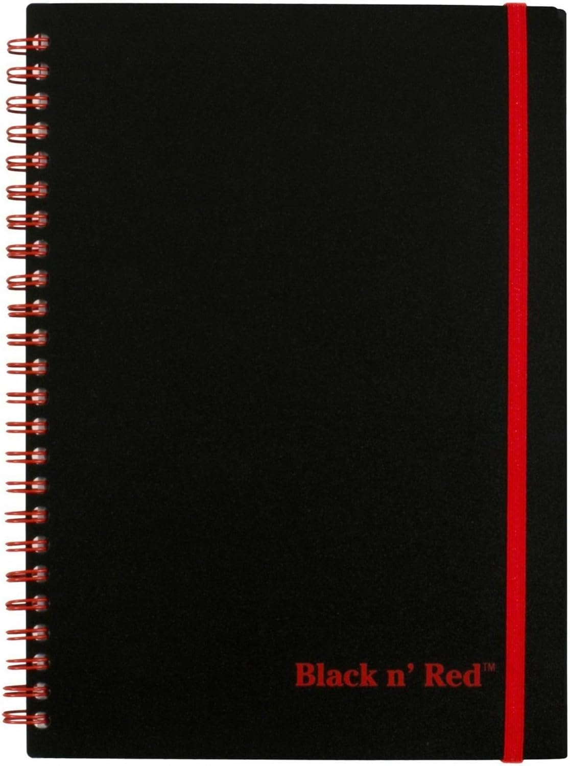 Black n' Red Notebook, Business Journal, Optik Paper, Wirebound, 70 Sheets, Ruled, SCRIBZEE-compatible