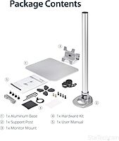 StarTech.com Single Monitor Stand - Adjustable - Supports Monitors 12'' to 34" (30.9lb/14kg) - Premium