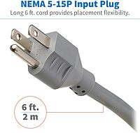 Tripp Lite TLP76MSG 7 Outlet (6 Individually Controlled) Surge Protector Power Strip, 6ft Cord