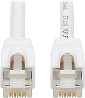 Tripp Lite, Safe-IT, Cat6a PoE Ethernet Cable, Bacteria Resistant, 10G Certified Snagless, S/FTP (RJ45 M/M), 3 Feet / 0.91 Meters, Lifetime Limited Warranty (N262AB-003-WH)