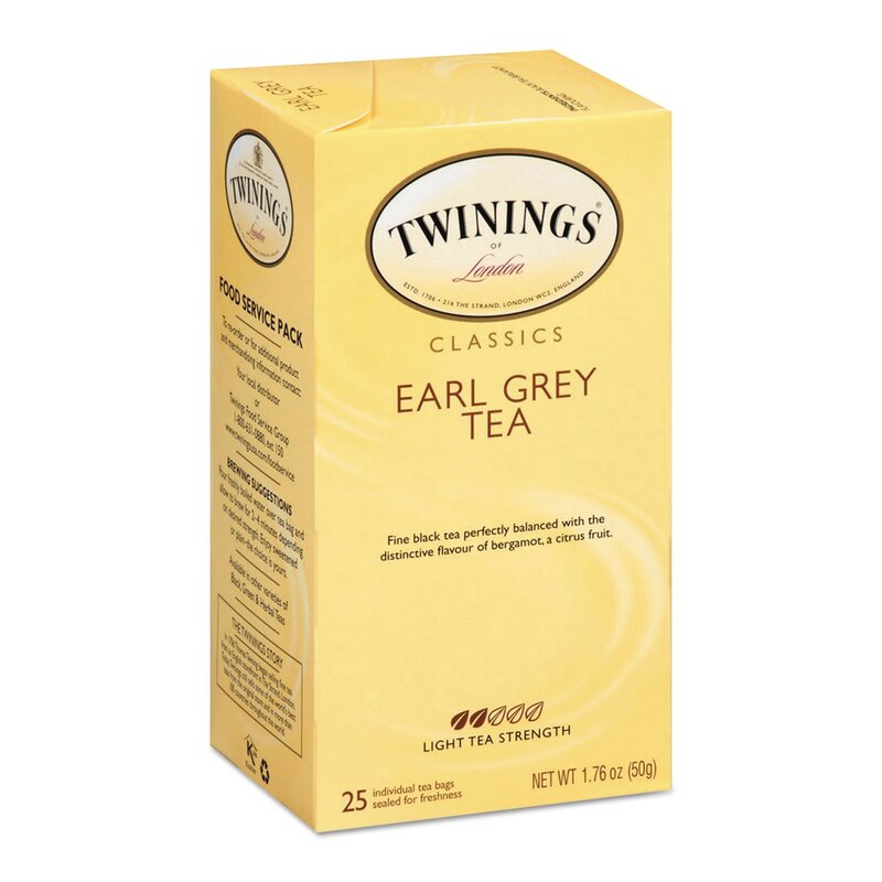 Twinings Earl Grey Tea Bags, 25 Count, 1.76 oz