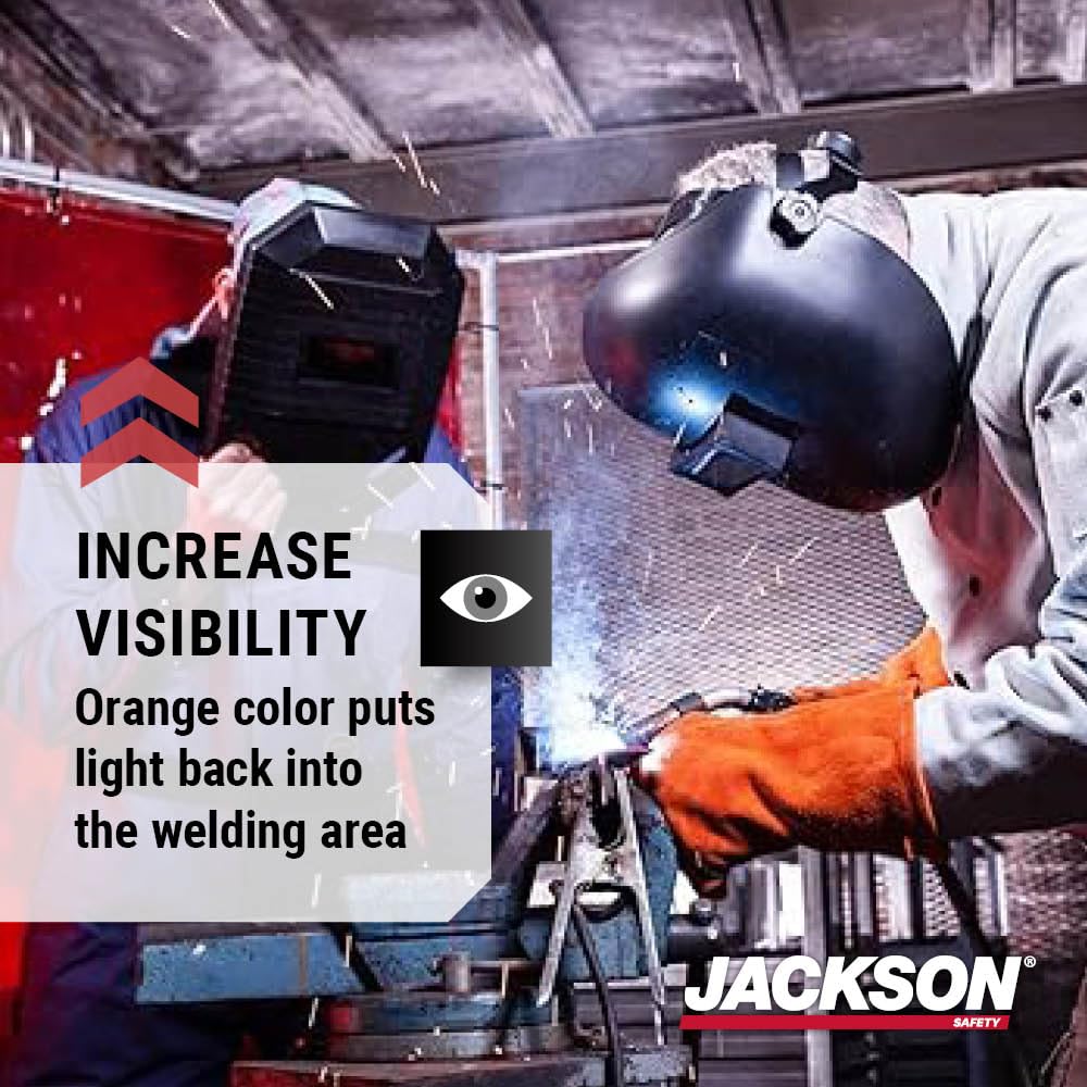 Jackson Safety Wilson Transparent Welding Curtain (Multiple Sizes and Colors), 14-Mil Welding Screen with Standard Grommets