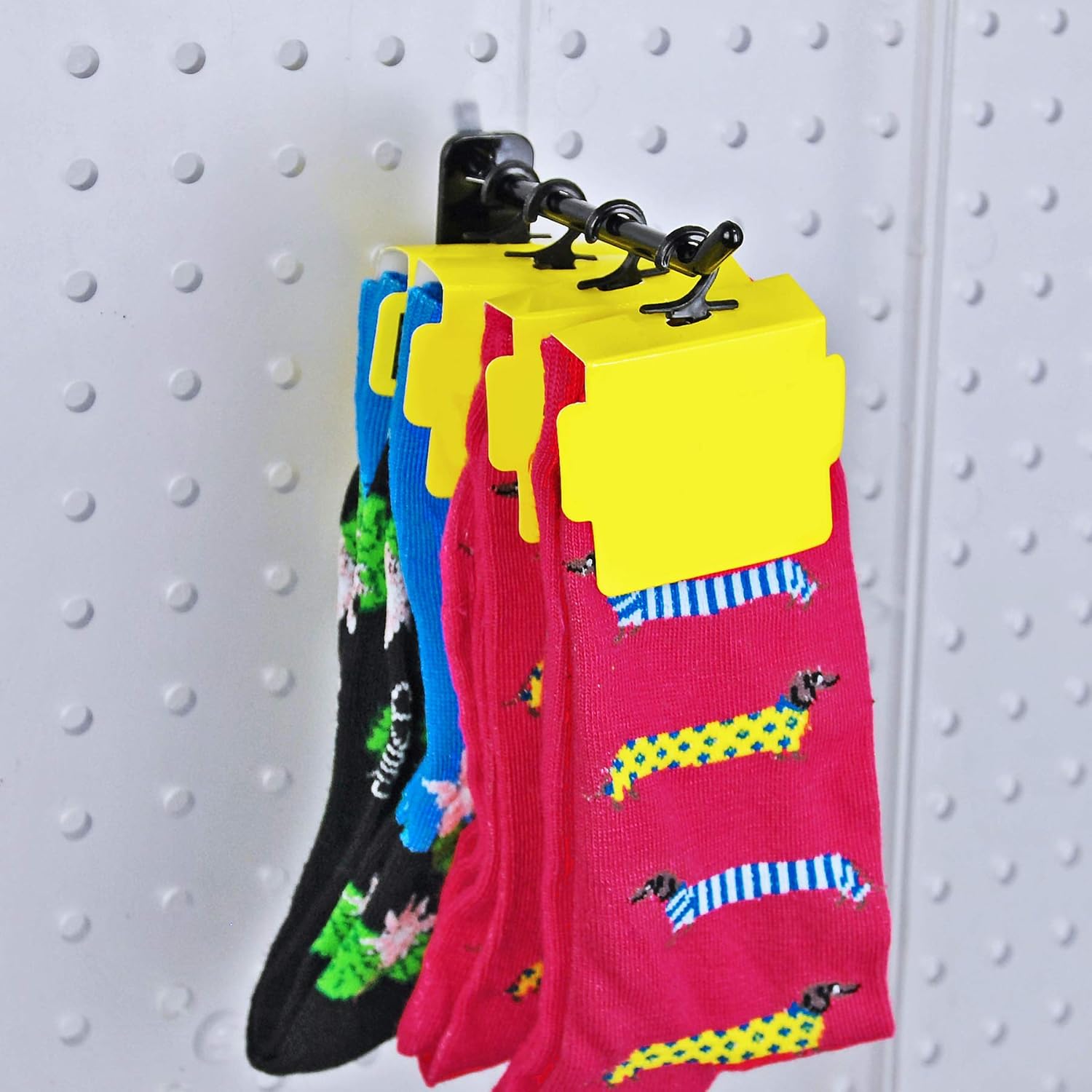 Azar Displays Lexan Locking Pegboard Hooks - Pack of 50