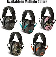 WALKER'S Pro Low-Profile Folding Earmuffs NRR 22 dB
