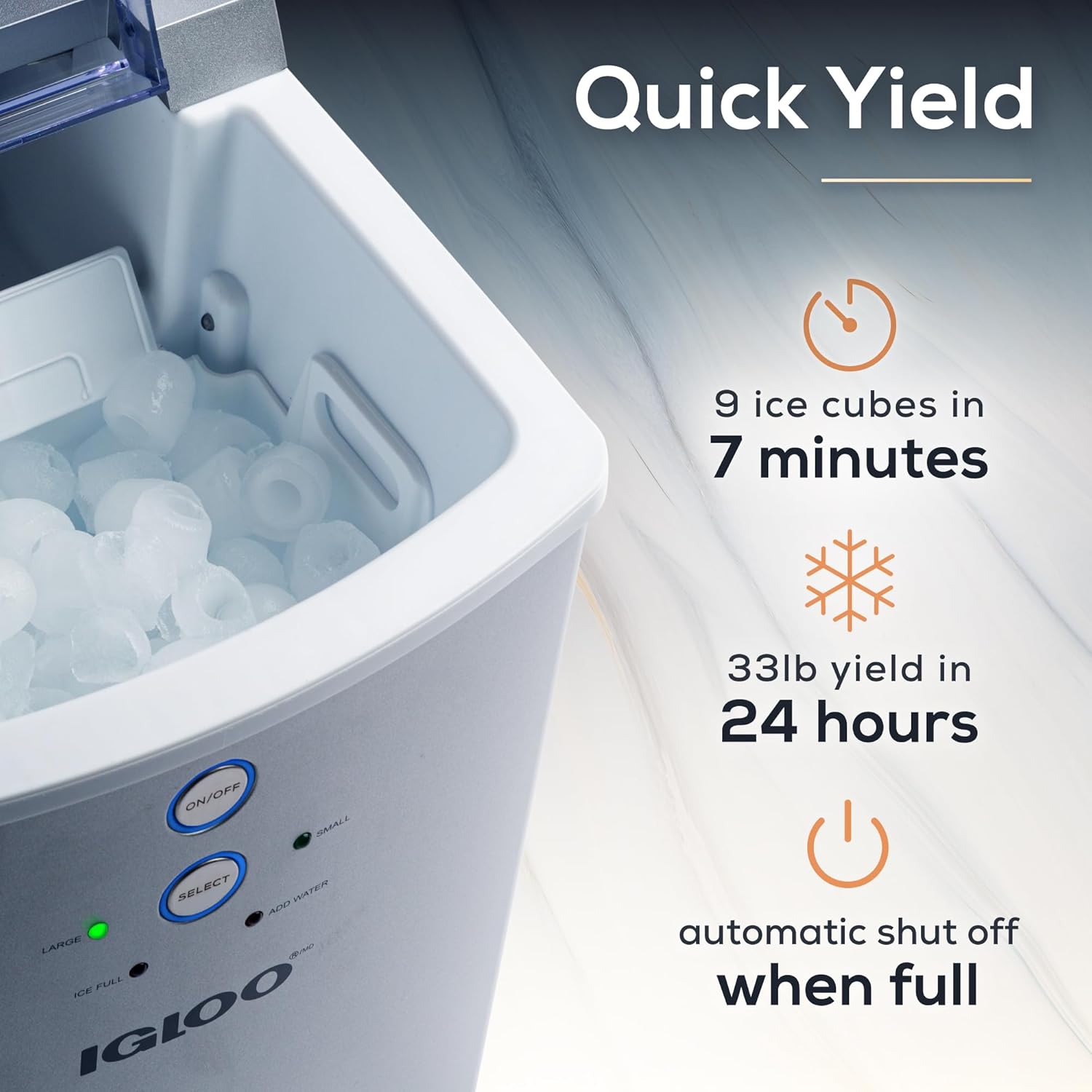 Igloo Automatic Self-Cleaning Portable Countertop Ice Maker