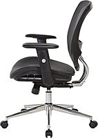 Office Star Mesh Seat and Back Office Task Chair with Lumbar Support and Height Adjustable Arms