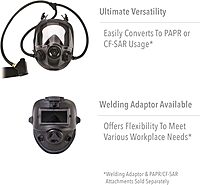 North 5400 Series Niosh-Approved Full Facepiece Respirator, Med/Large (54001) 1 Count (Pack of 1)