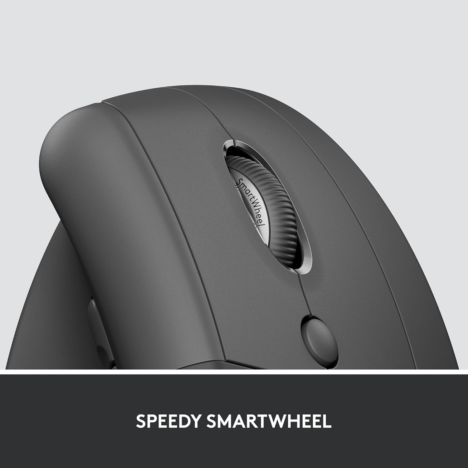 Logitech Lift for Business, Vertical Ergonomic Mouse, Wireless, Bluetooth or Secured Logi Bolt USB, Quiet clicks