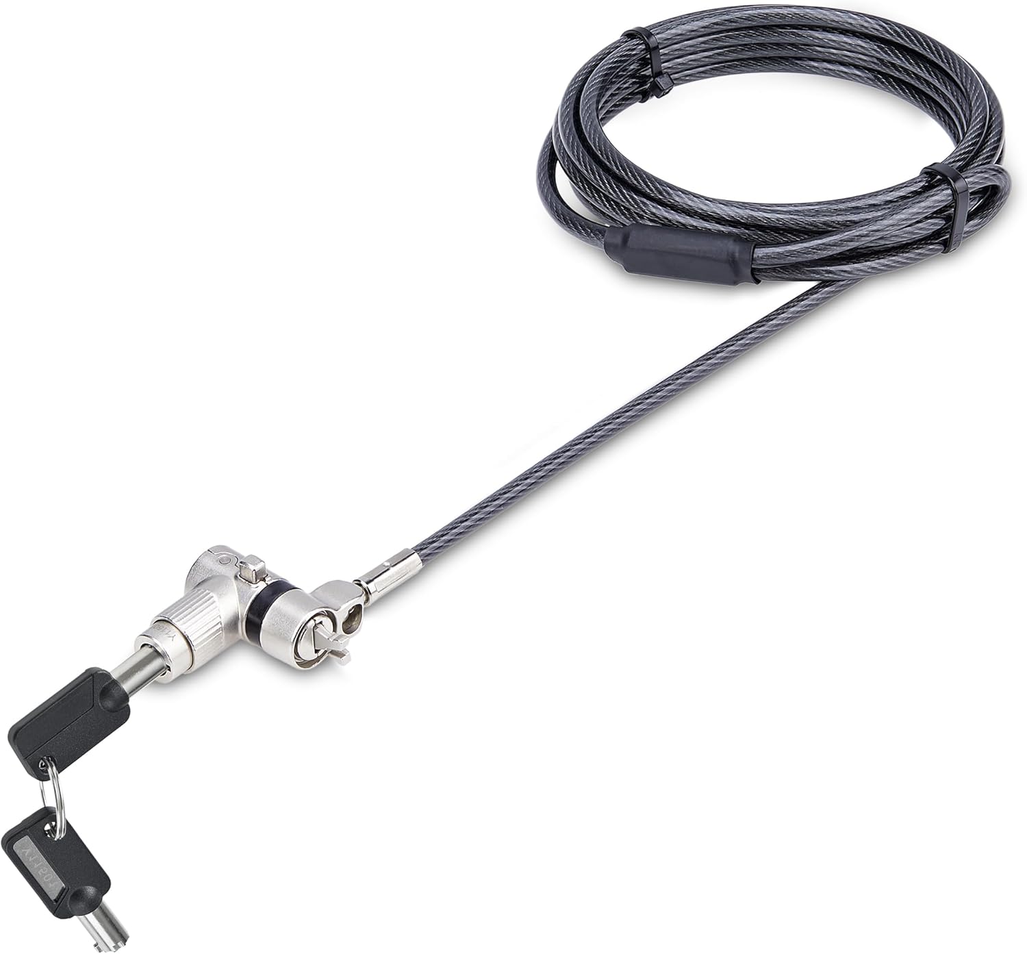 StarTech.com Universal 3-in-1 Laptop Lock 6.6ft (2m) Security Cable