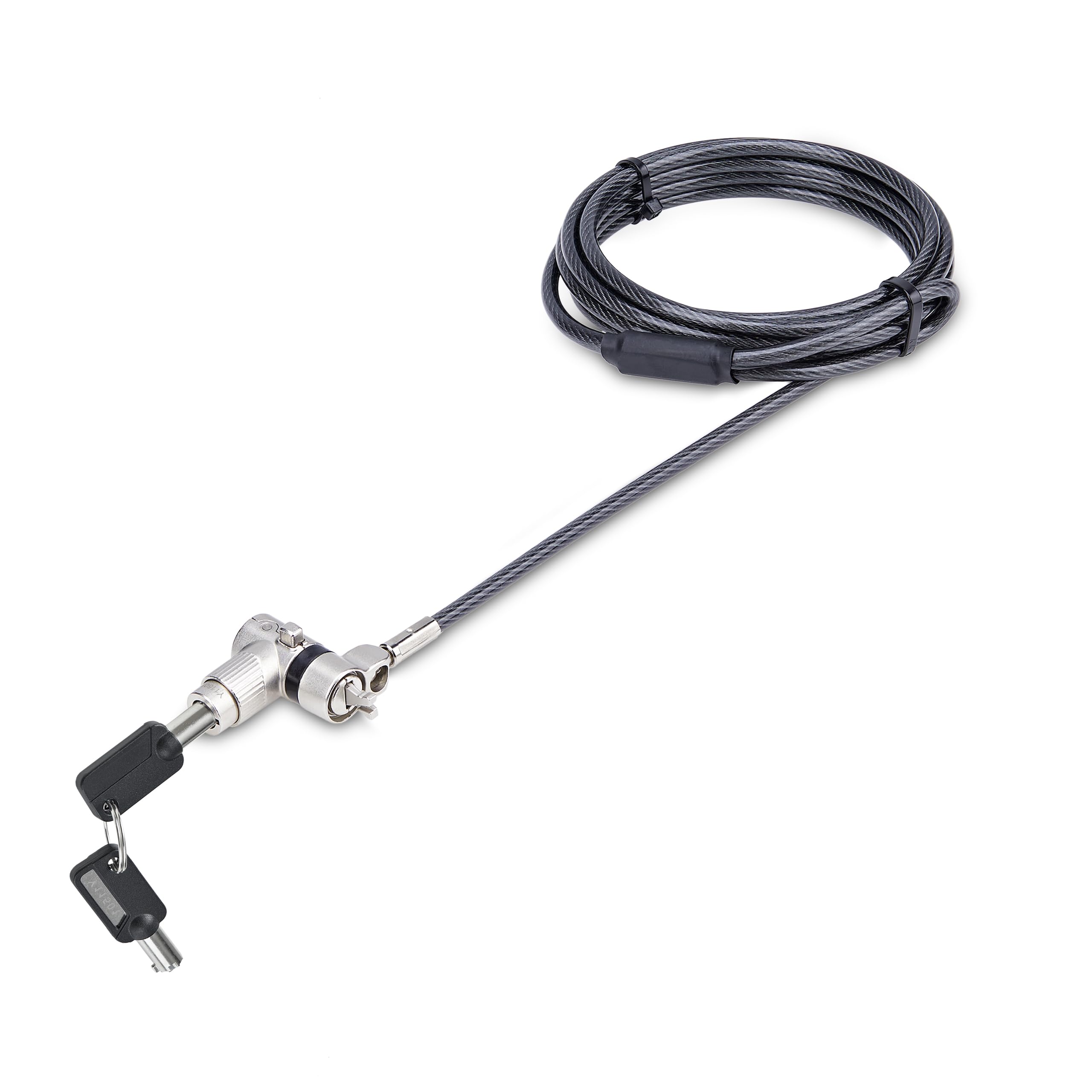 StarTech.com Universal 3-in-1 Laptop Lock 6.6ft (2m) Security Cable