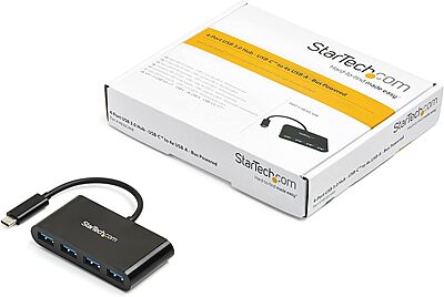 StarTech.com 4-Port USB-C Hub - USB-C to 4x USB-A (USB 3.0, 5Gbps)