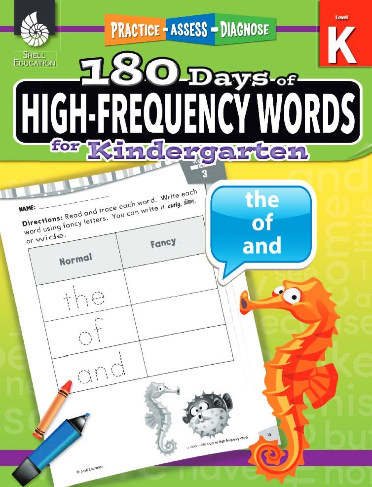 180 Days of High-Frequency Words for Kindergarten - Learn to Read Kindergarten Workbook