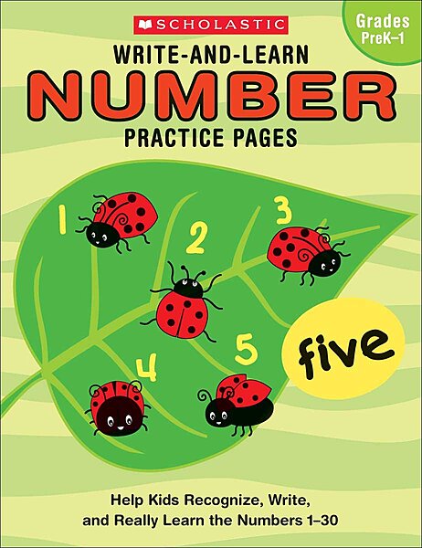 Scholastic Write-And-Learn Number Practice Pages