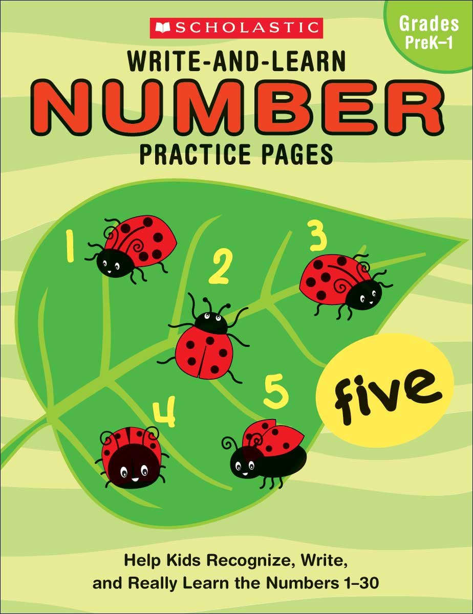 Scholastic Write-And-Learn Number Practice Pages