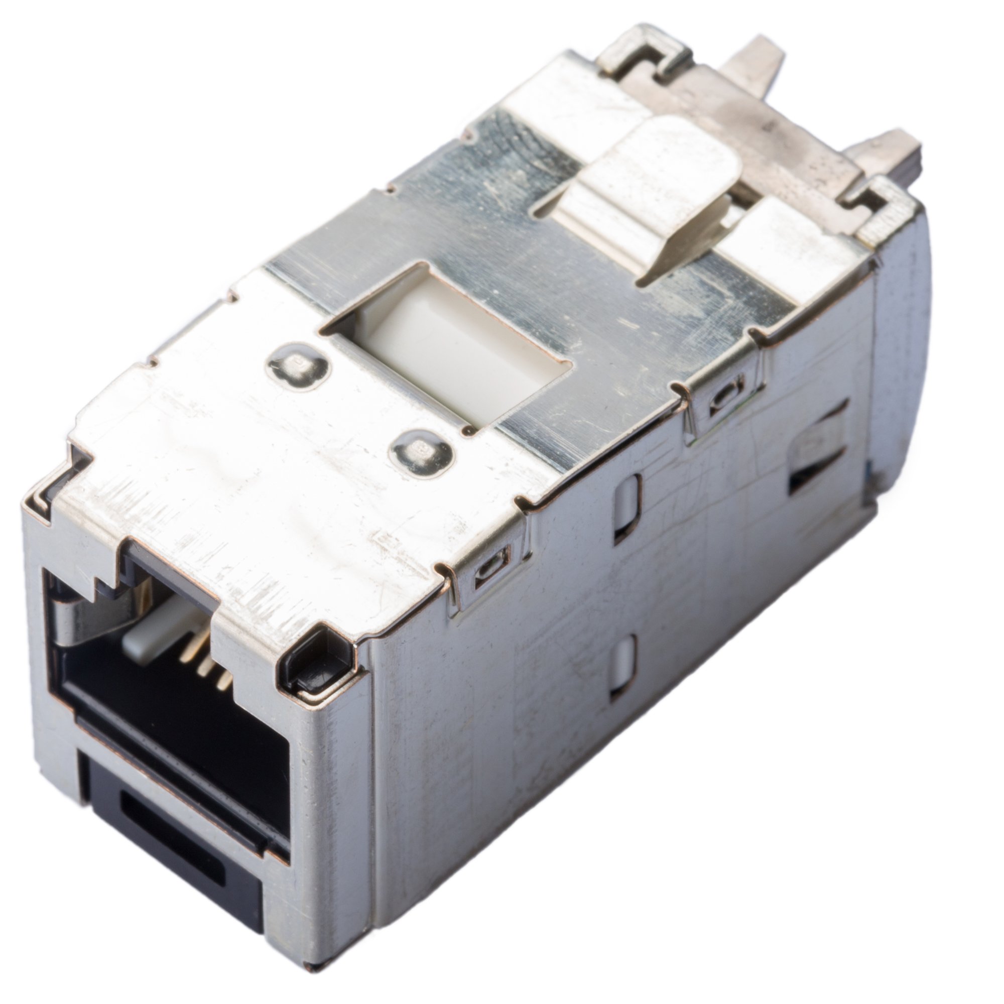 Panduit CJS6X88TGY Shielded RJ45 Cat6a TG Jack Module, Black