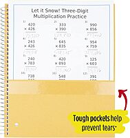 Five Star Spiral Notebook, 1 Subject, Graph Ruled Paper, 100 Sheets, 11" x 8-1/2" Sheet Size, Assorted Colors, Color Selected For You, 1 Count (06190)