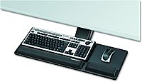 Fellowes Designer Suites Compact Keyboard Tray, 19w x 9-1/2d, Black