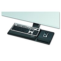 Fellowes Designer Suites Compact Keyboard Tray, 19w x 9-1/2d, Black