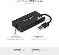 StarTech.com USB 3.0 to HDMI/DisplayPort External Video Adapter - 4K 30Hz