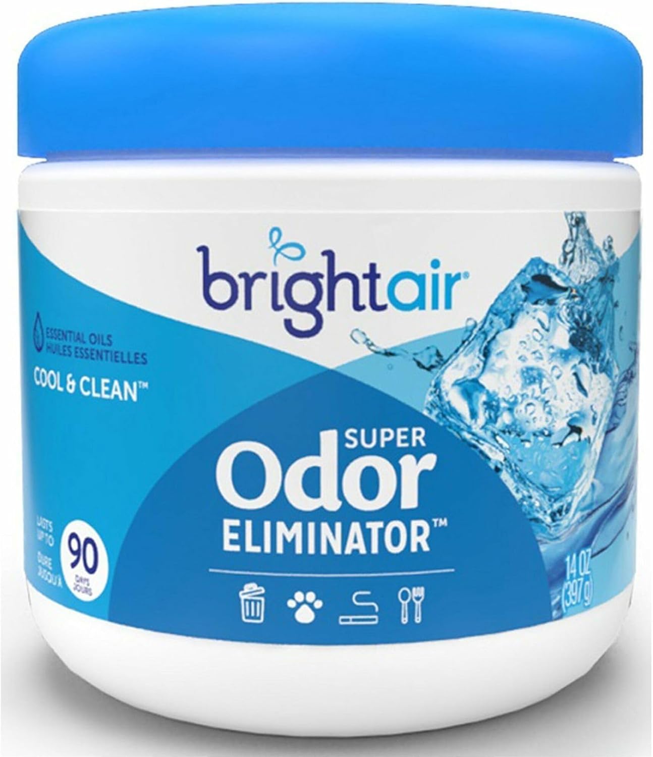 BRIGHT AIR Super Odor Eliminator Gel Air Freshener, 14 oz