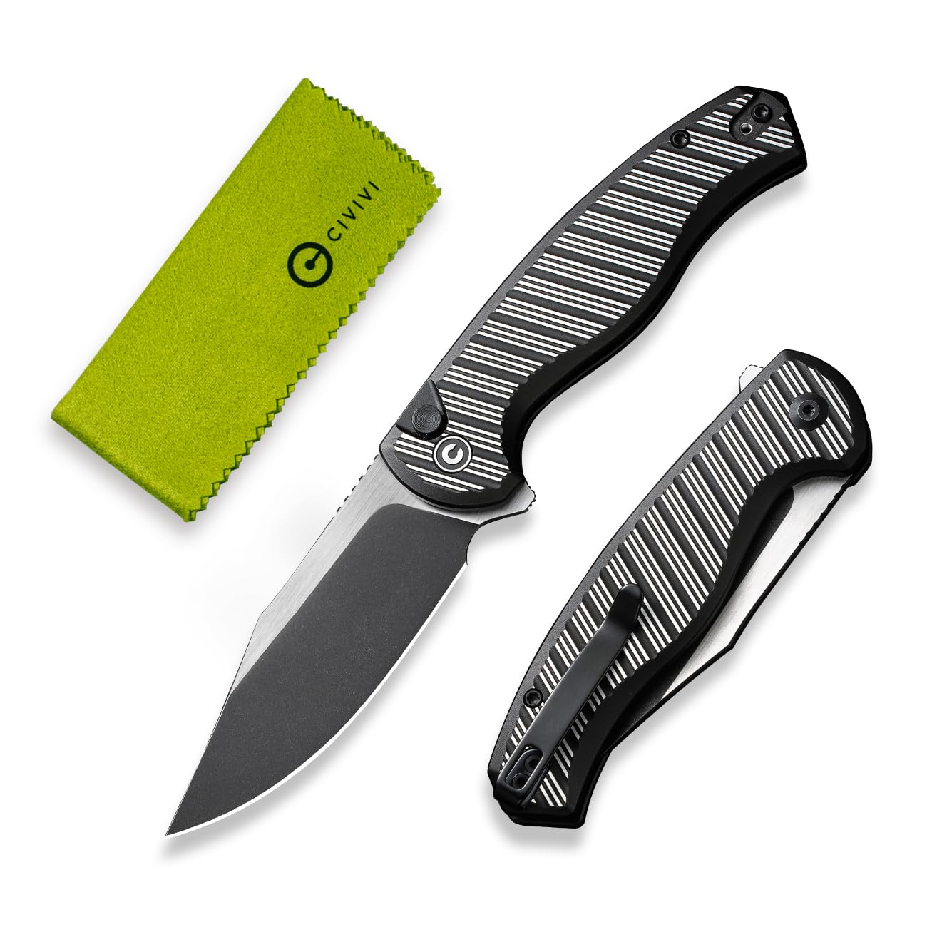 CIVIVI Stormhowl Pocket Knife, Folding Knife with 3.3" Nitro-V Blade and Aluminum Handle