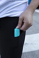 Brand Pocket Pepper Spray, Personal Alarm, or Pocket Pepper Spray and Personal Alarm Combo, Teal One Size Spray Only