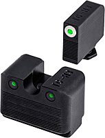 TRUGLO Tritium Pro Night Sights for Glock Handgun Models - Front & Rear Set (White Ring)