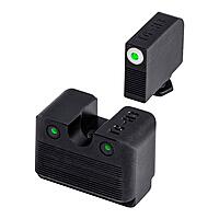 TRUGLO Tritium Pro Night Sights for Glock Handgun Models - Front & Rear Set (White Ring)
