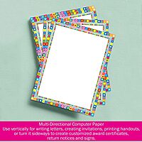 Barker Creek Retro Design Computer Paper, 8-1/2 x 11 Inches, 50 Sheets