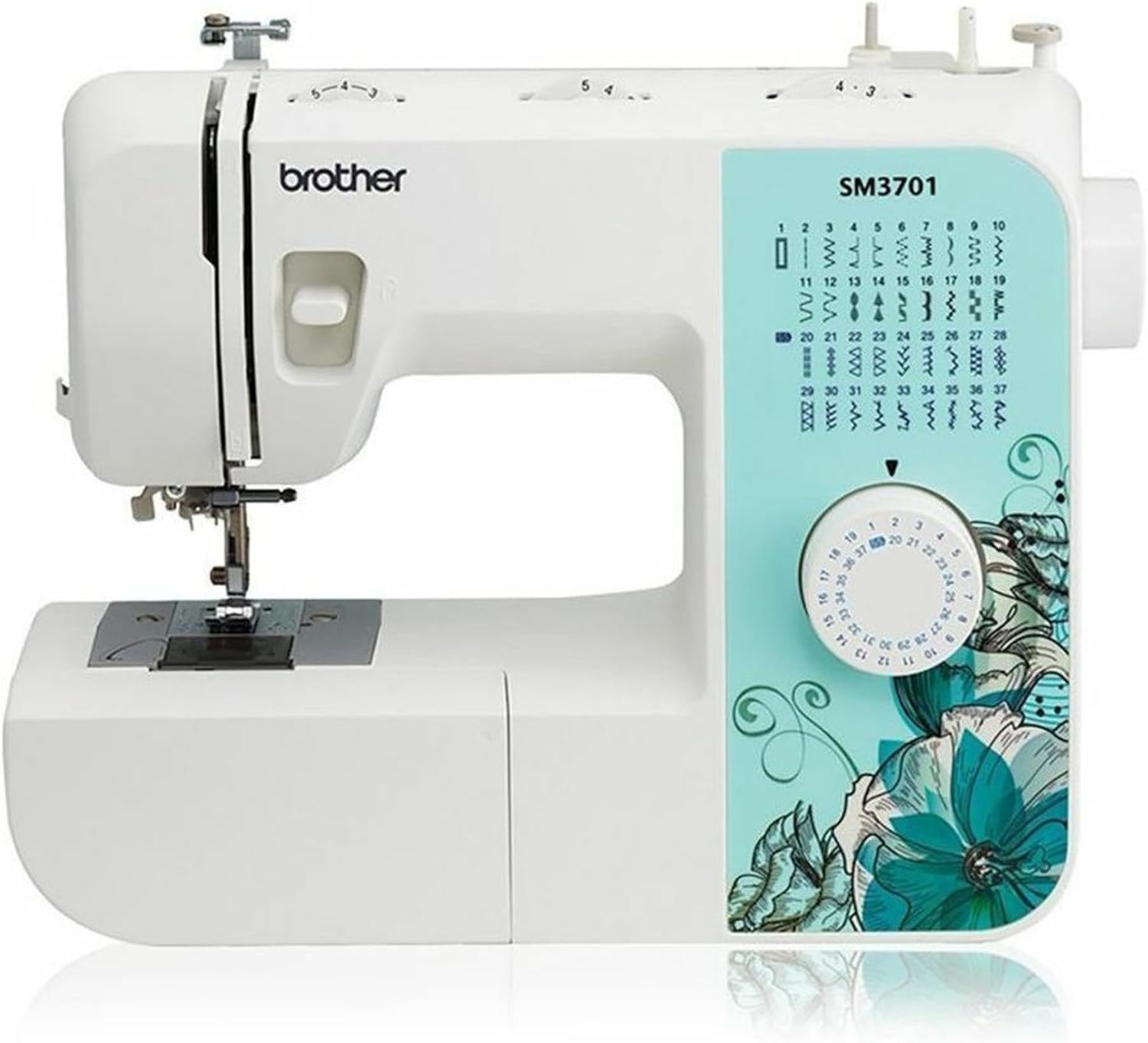 Brother SM3701 Electric Sewing Machine - 37 Built-In Stitches - Automatic Threading - Portable