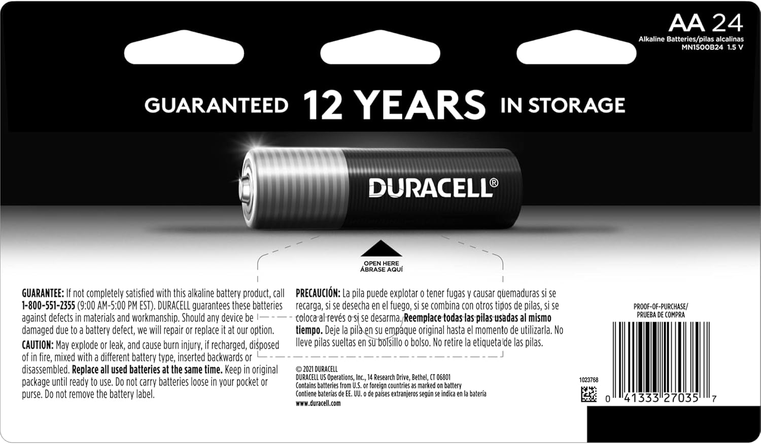 Duracell Coppertop AA Alkaline Batteries with Power Boost Ingredients